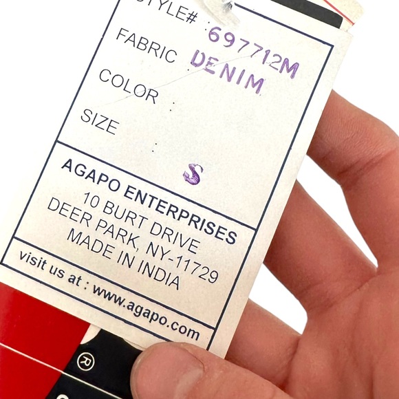 Agapo Hippie Floral Boho Patchwork Denim Overalls Size Small NWT - Picture 3 of 8